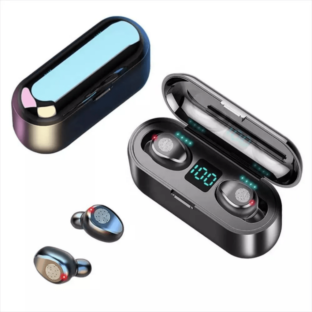 Audífono Inalámbricos F9 Con Power Bank - BUENAS COMPRAS