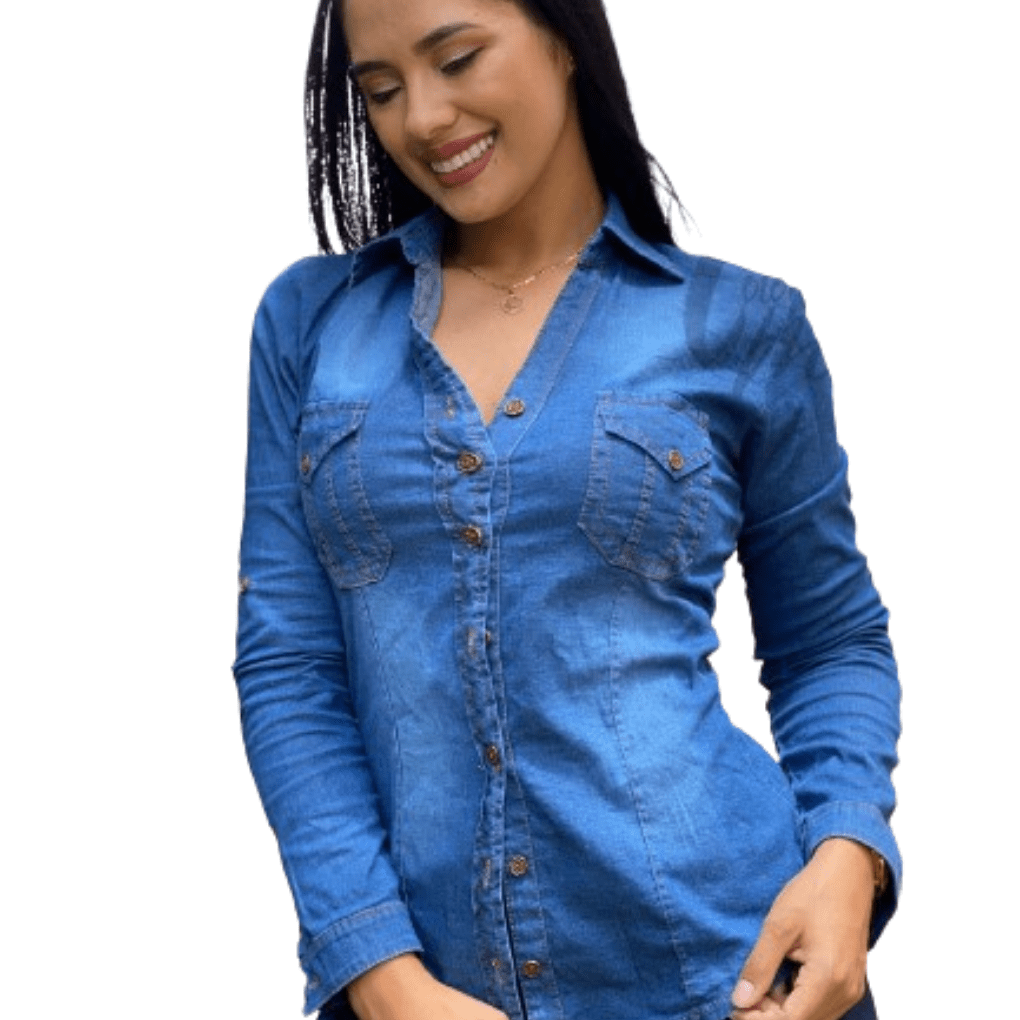 Blusa Para Dama En Jean H167 - BUENAS COMPRAS