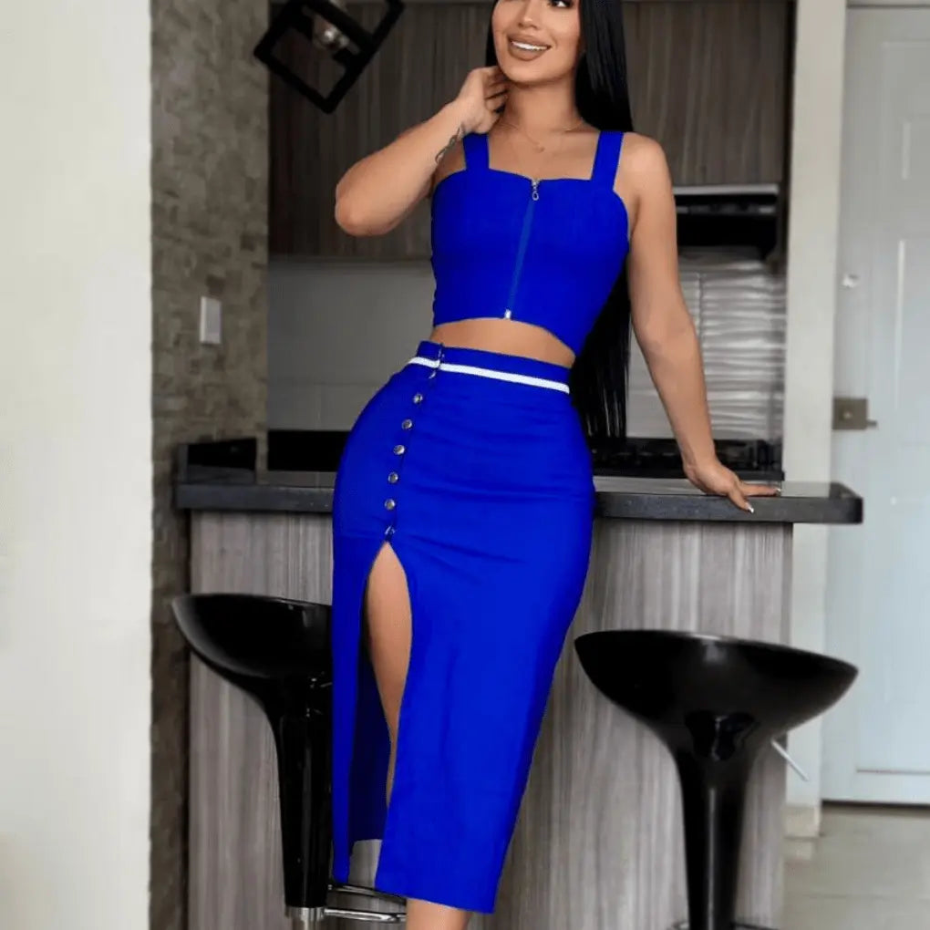 Conjunto Falda Y Blusa 2132: ¡Completa tu look con estilo!