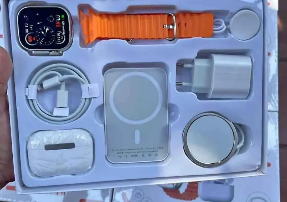 Combo Smartwatch PowerBank Audifonos X8